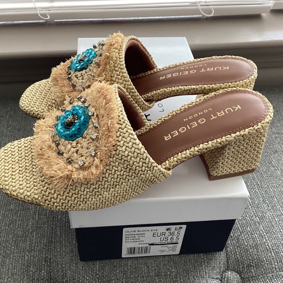 Kurt Geiger London Olive Block Heel Slide Sandal (Women), size 6.5US / 36.5EU - Picture 12 of 12